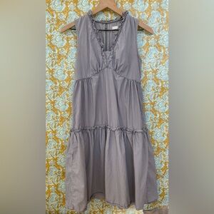 Tulle Blue & White Striped Dress